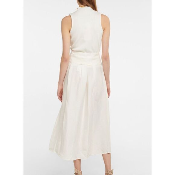 New. Vince Belted Button-Front Skirt. 1X. Retails $410 - Picture 3 of 15